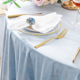Cloth Dinner Napkins Holland Velvet 20x20 Dusty Blue