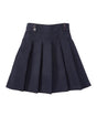 Girl's Navy Polyester Fabric - Pleated Uniform Skirt With Built-In Shorts, Navy, 4/5-16 (1 Piece)