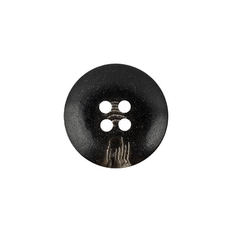 Brown and Beige Swirl 4-Hole Plastic Button - 30L/19mm