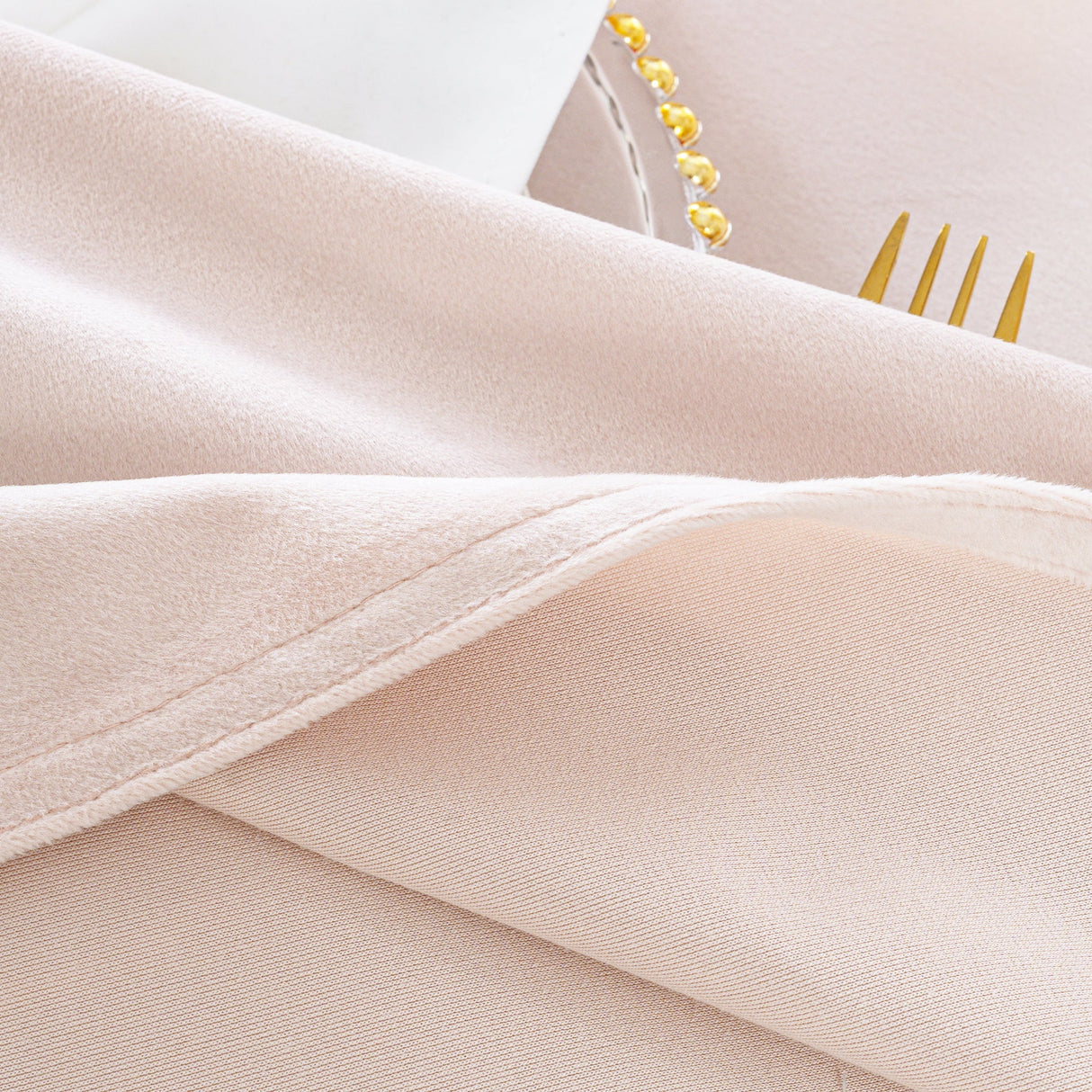 Velvet Dinner Napkin 20x20 Blush Pink