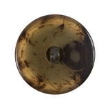 Green and Brown Plastic Shank Back Button - 44L/28mm