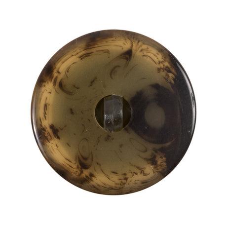 Green and Brown Plastic Shank Back Button - 44L/28mm
