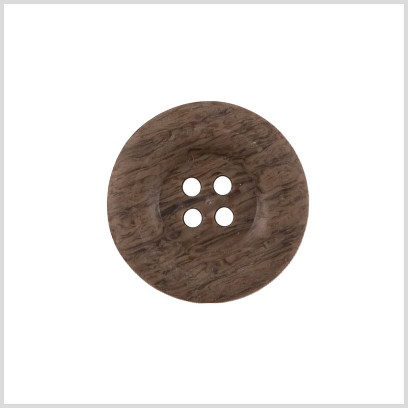 Brown Wood Button - 36L/23mm