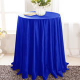 Round Seamless Holland Velvet Tablecloth 120" Royal Blue