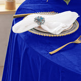 Rectangular Velvet Tablecloth 90x156 Royal Blue