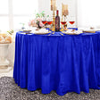Round Seamless Holland Velvet Tablecloth 120" Royal Blue