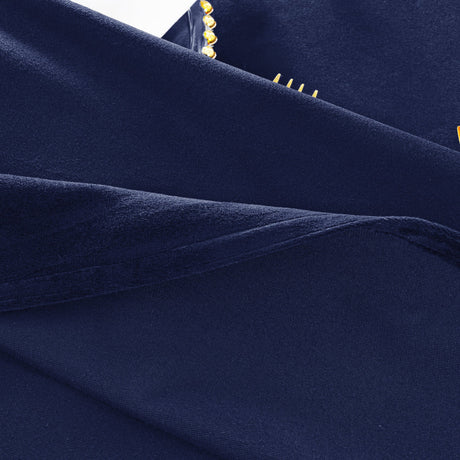 Rectangular Velvet Tablecloth 90x156 Navy Blue