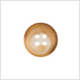 Plastic 4-Hole Button - 32L/20mm - Brown, Golden Beige and White Swirl