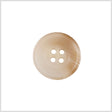 Plastic 4-Hole Button - 32L/20mm - Beige and Cream Natural Striation