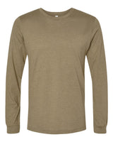 BELLA + CANVAS® Heather CVC Crewneck Long Sleeve Tee