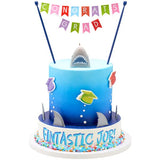 Shark Fins Cupcake Cake Decorating pics toppers 12 set