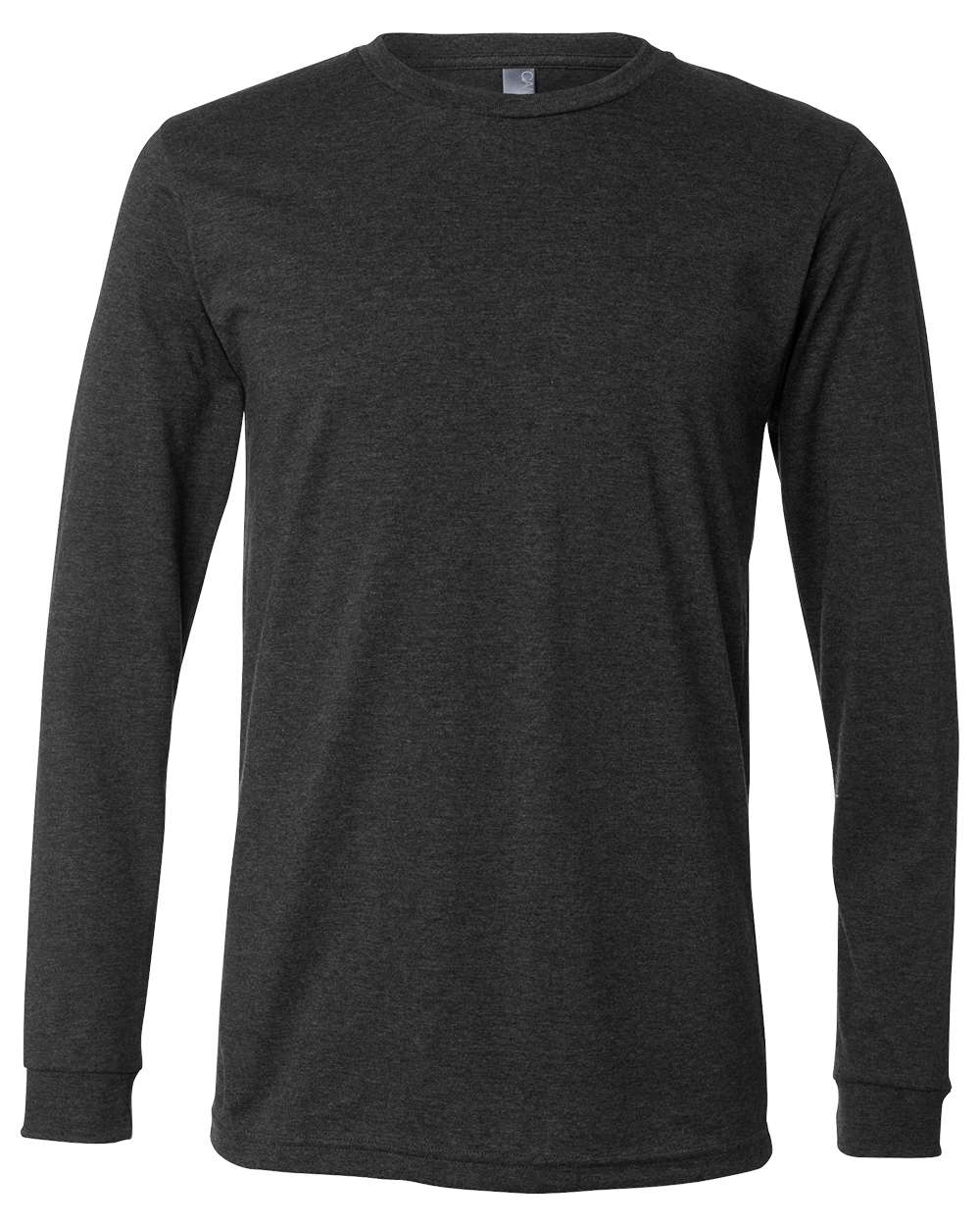 BELLA + CANVAS® Heather CVC Crewneck Long Sleeve Tee