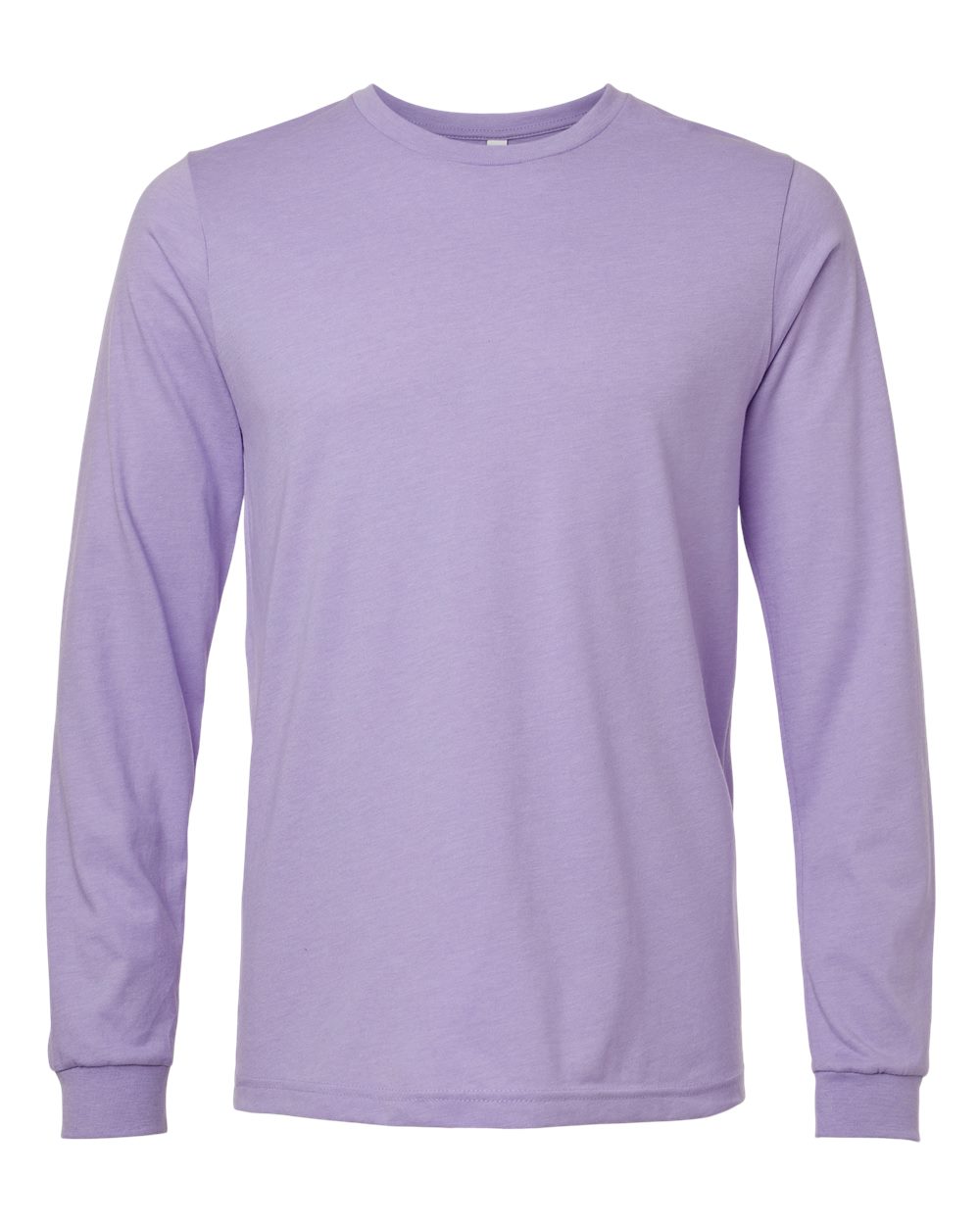 BELLA + CANVAS® Heather CVC Crewneck Long Sleeve Tee