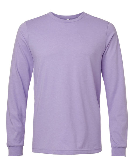 BELLA + CANVAS® Heather CVC Crewneck Long Sleeve Tee
