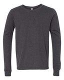 BELLA + CANVAS® Youth Heather CVC Crewneck Long Sleeve Tee - 3501YCVC