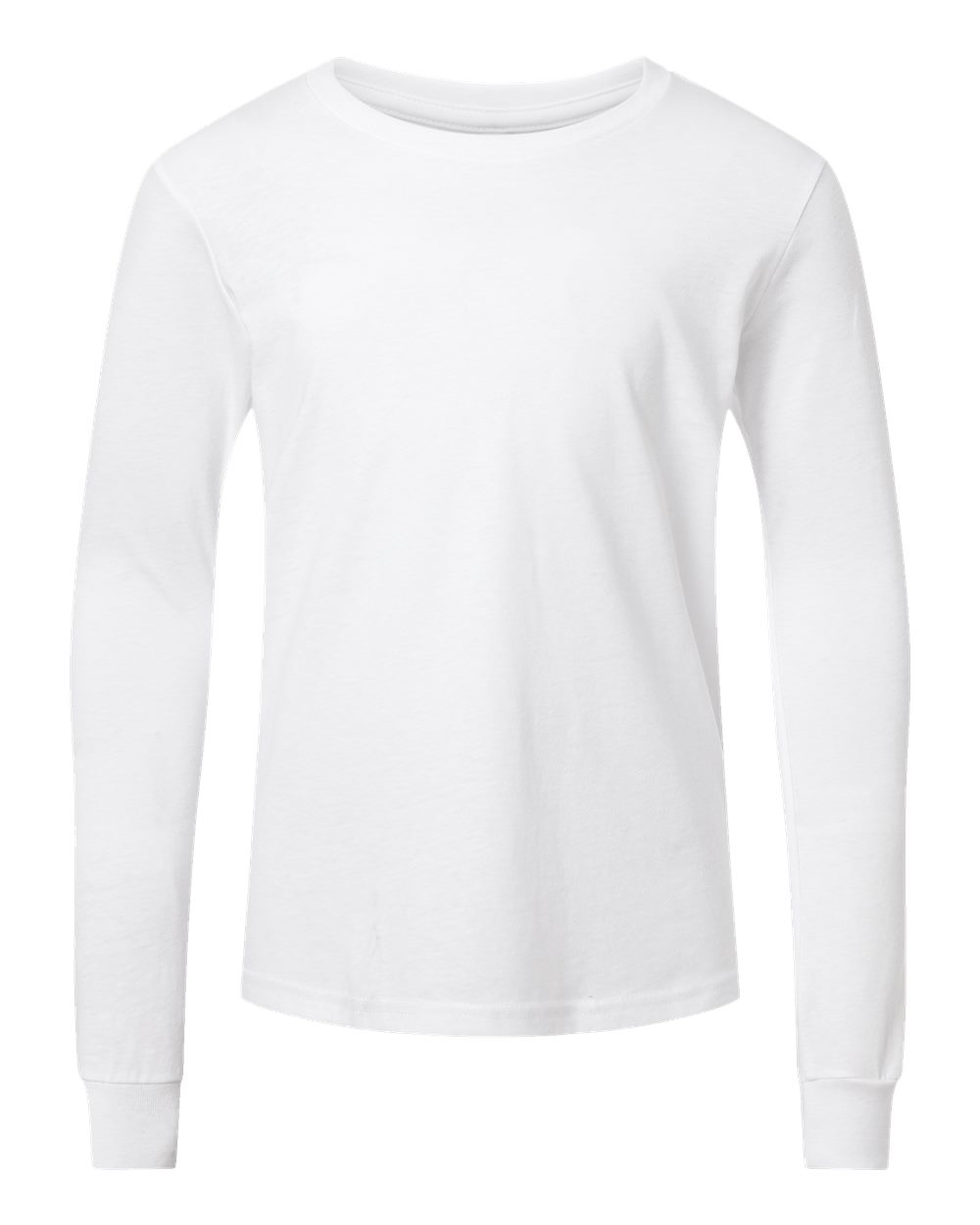 BELLA + CANVAS® Youth Heather CVC Crewneck Long Sleeve Tee - 3501YCVC