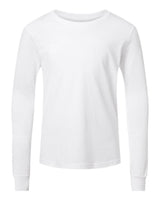 BELLA + CANVAS® Youth Heather CVC Crewneck Long Sleeve Tee - 3501YCVC