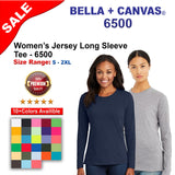 BELLA + CANVAS® Women’s Jersey Crewneck Long Sleeve T-Shirt