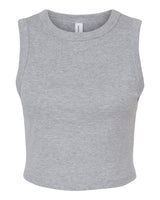 BELLA + CANVAS® Women's Micro Rib Muscle Crewneck Sleeveless Crop Tank - 1013