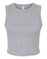 BELLA + CANVAS® Women's Micro Rib Muscle Crewneck Sleeveless Crop Tank - 1013