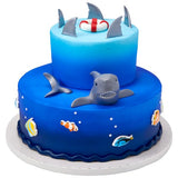 Shark Fins Cupcake Cake Decorating pics toppers 12 set