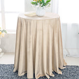 Round Velvet Tablecloth 132 Champagne