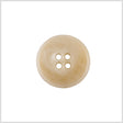 Plastic 4-Hole Button - 32L/20mm - Ivory Mottled Narrow Rim