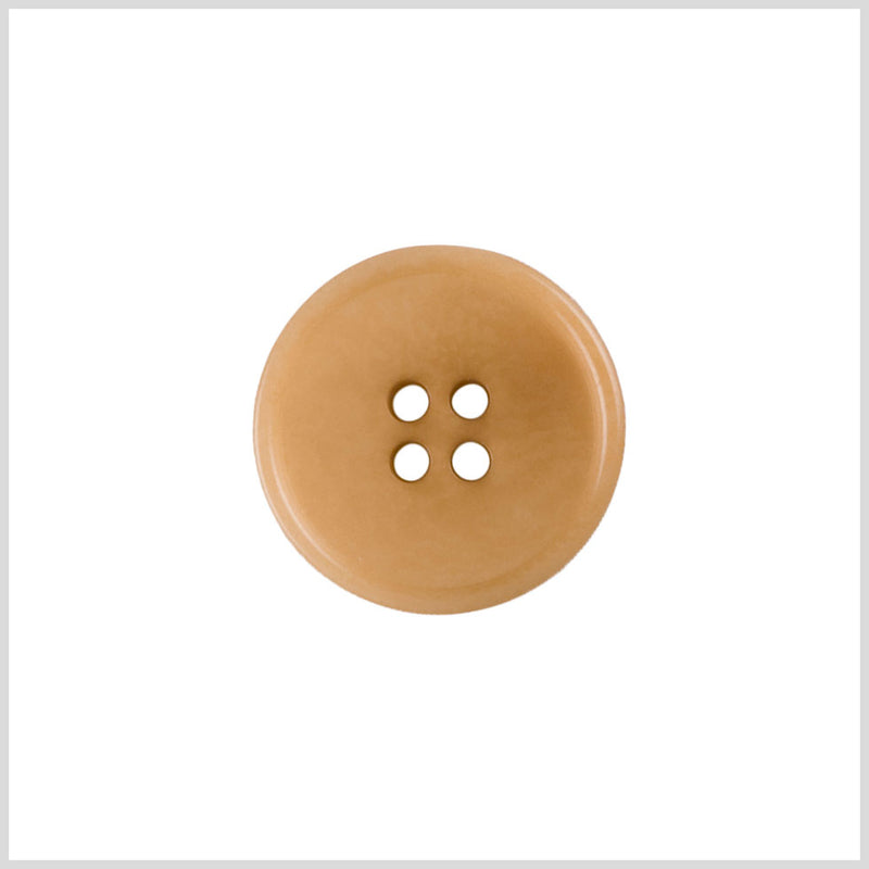 Beige Plastic Button - 34L/21.5mm