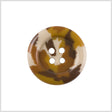 Plastic 4-Hole Button - 32L/20mm - Brown, Golden Olive and White Camo Spots