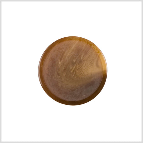 Plastic Shank Back Button - 36L/23mm - Golden Brown Natural Swirls