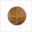 Plastic Shank Back Button - 44L/28mm - Tan Faux Leather Knot
