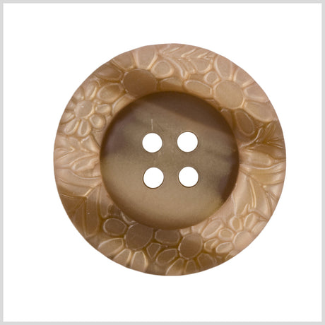Rust Plastic Button - 32L/20mm