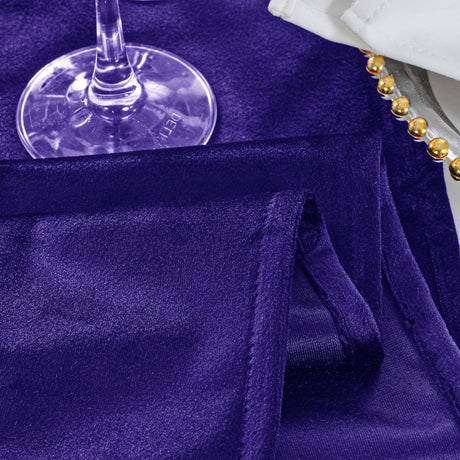 Velvet Table Runner 13x108 Regency Purple