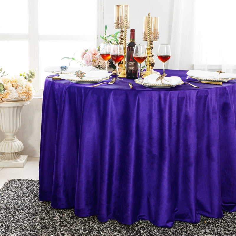 Seamless Holland Velvet Round Tablecloth