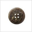 Plastic 4-Hole Button - 24L/15mm - Brown and Beige Mottled Raised Flat Center