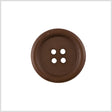 Plastic 4-Hole Button - 36L/23mm - Matte Brown
