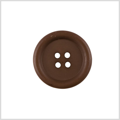 Plastic 4-Hole Button - 36L/23mm - Matte Brown