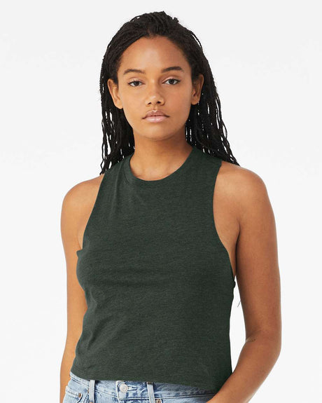 BELLA + CANVAS® Women's Racerback Crewneck Crop Tank - 6682