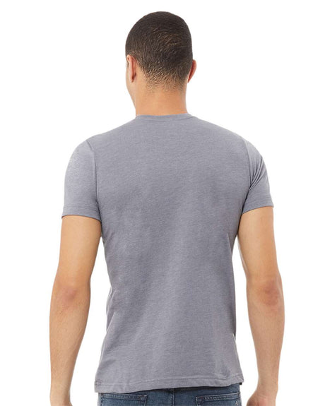 BELLA + CANVAS CVC Crewneck Short Sleeve Jersey Tee in Heather Sunset