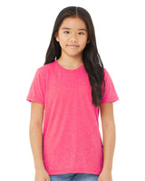 BELLA + CANVAS® Triblend Crew Neck Short Sleeve Tee Shirt For Youth - 3413Y
