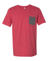 BELLA + CANVAS® Jersey Pocket Crewneck Short Sleeve Tee - 3021