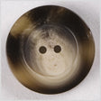 Beige/Brown Plastic Button - 36L/23MM