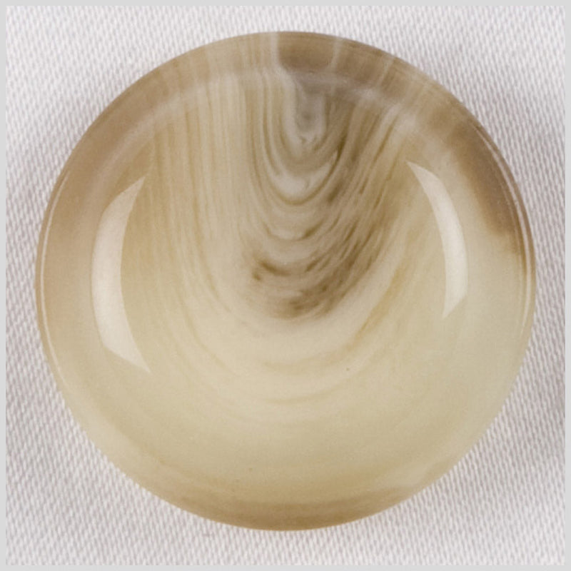 Plastic Shank Back Buton - 36L/23mm - Beige and Cream Swirls