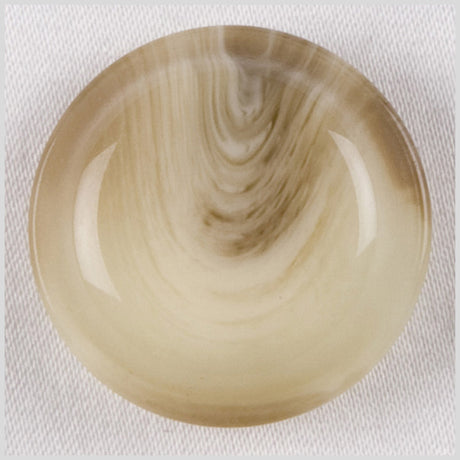 Plastic Shank Back Buton - 36L/23mm - Beige and Cream Swirls