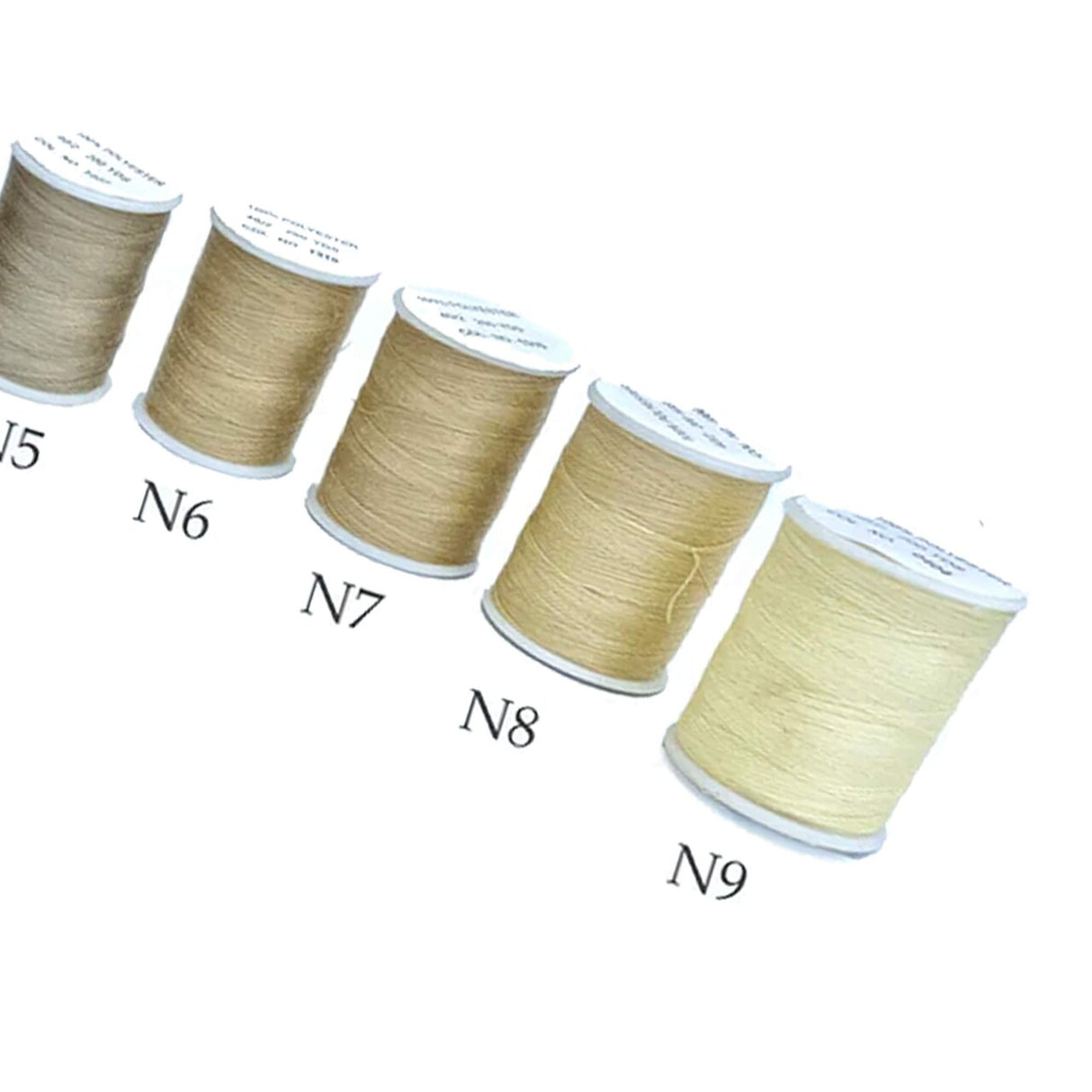 200 Yards Small Spool Neutral Polyester Thread for Hand and Machine Sewing