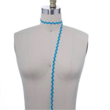 3 Yards Aqua Blue Ric Rac Ribbon Trim Decorative Zigzag Ribbon for Crafts & Sewing