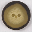 Plastic 2-Hole Button - 32L/20mm - Dark Brown and Cream Ombre Spot