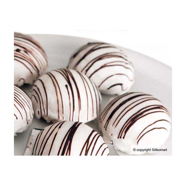 Silikomart SF006 Half Sphere Silicone Baking Mold, 0.3 Oz, 24 Cavities