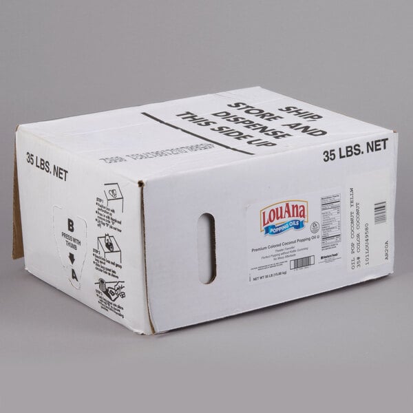 LouAna 35 lb. Bag-in-Box Yellow Coconut Oil