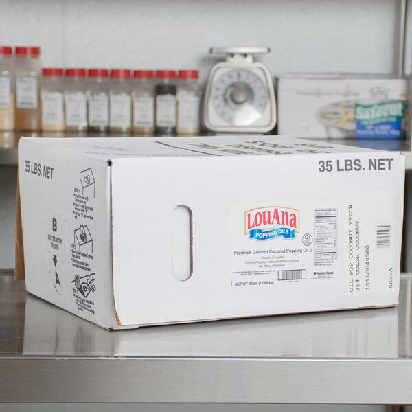 LouAna 35 lb. Bag-in-Box Yellow Coconut Oil
